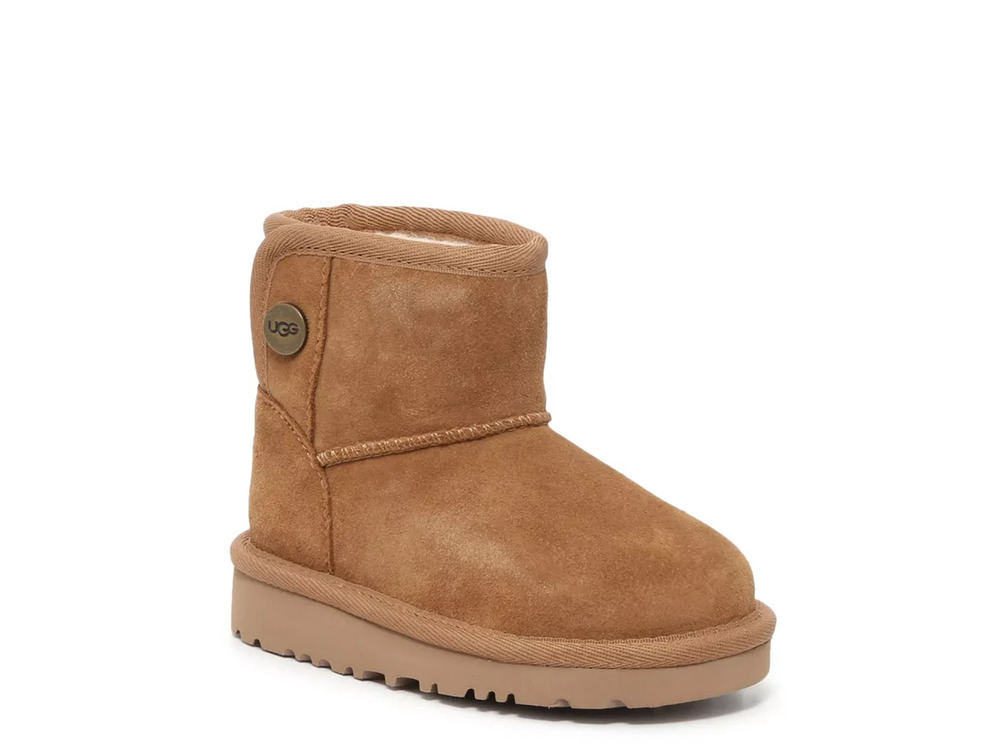 NEW UGG Jona BIG KIDS Suede Shearling TAN SIZE 6 Toddler 100%AUTHENTIC NWT!